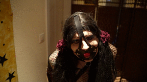 www.bondagecrossdresser.com - Chairtied with Monoglove and Ultra Strict Gag thumbnail